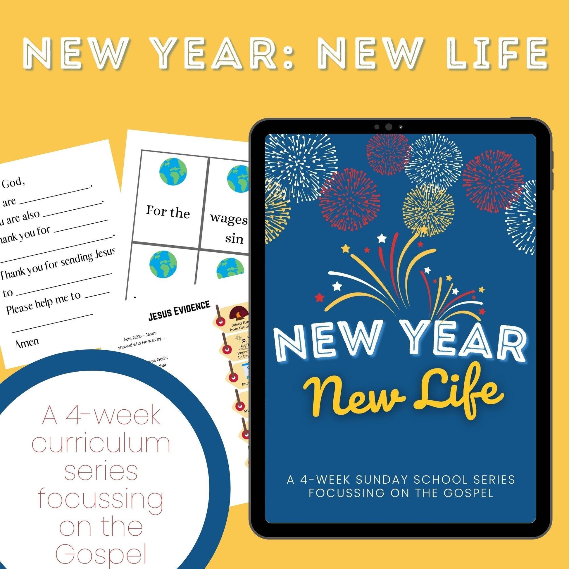 "New Year New Life" 4-Week Children's Ministry Curriculum (download only) - Sunday School Store