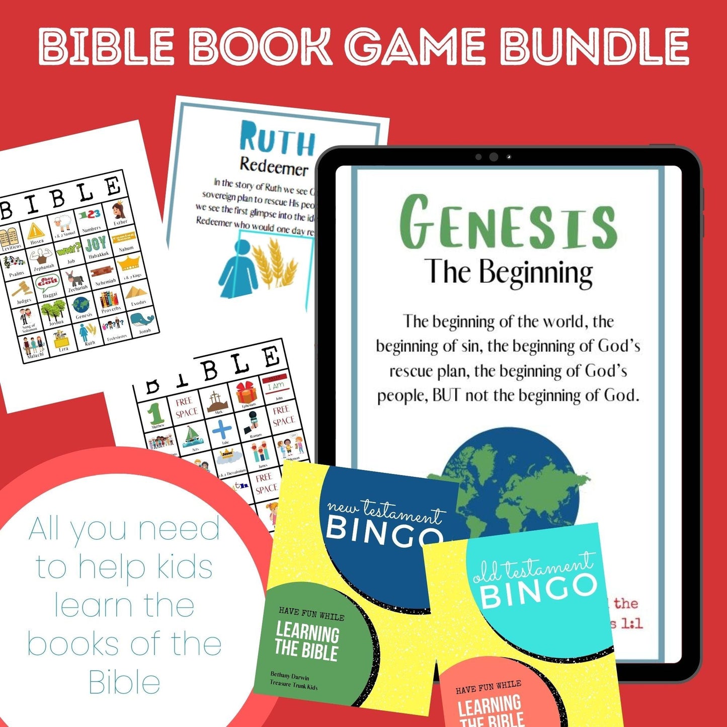 Bible Game Bundle  (printable download) - Sunday School Store