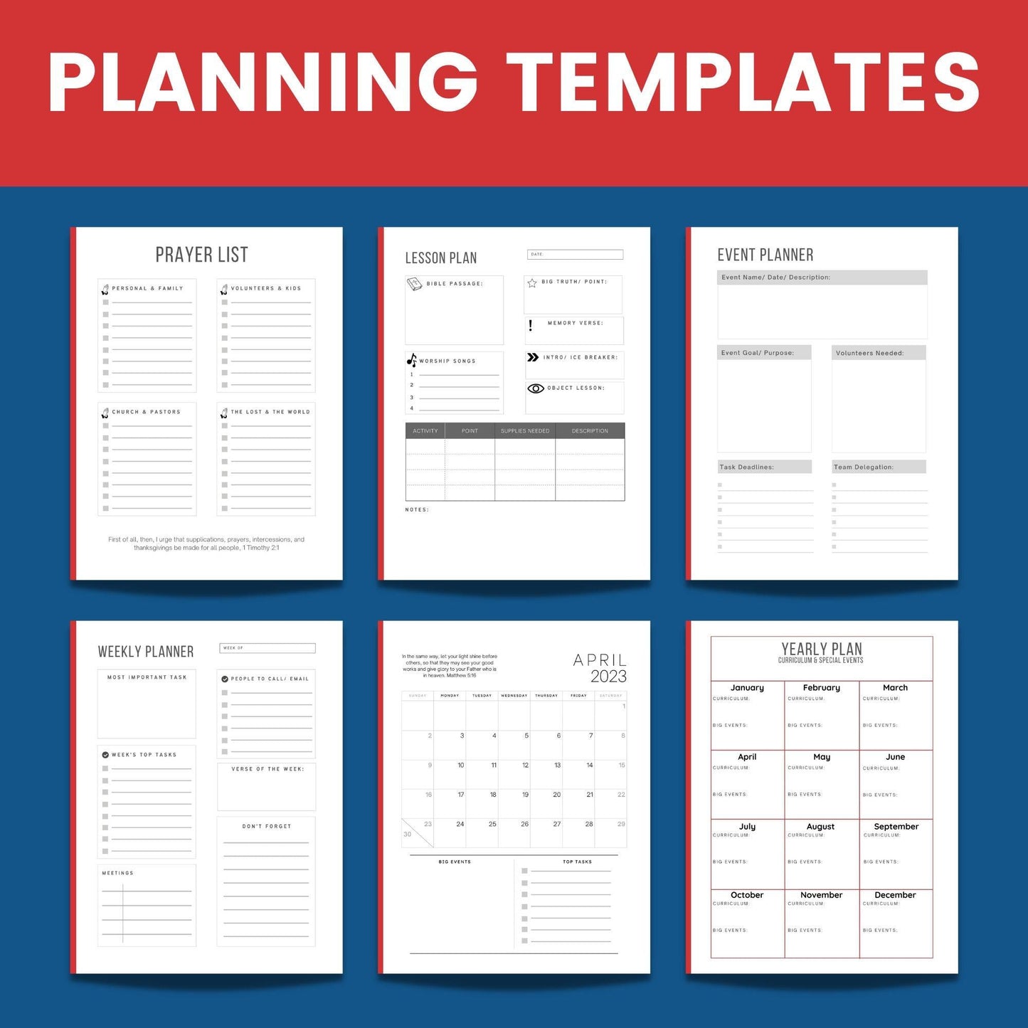 2023 Children's Ministry Planner (download) - Sunday School Store