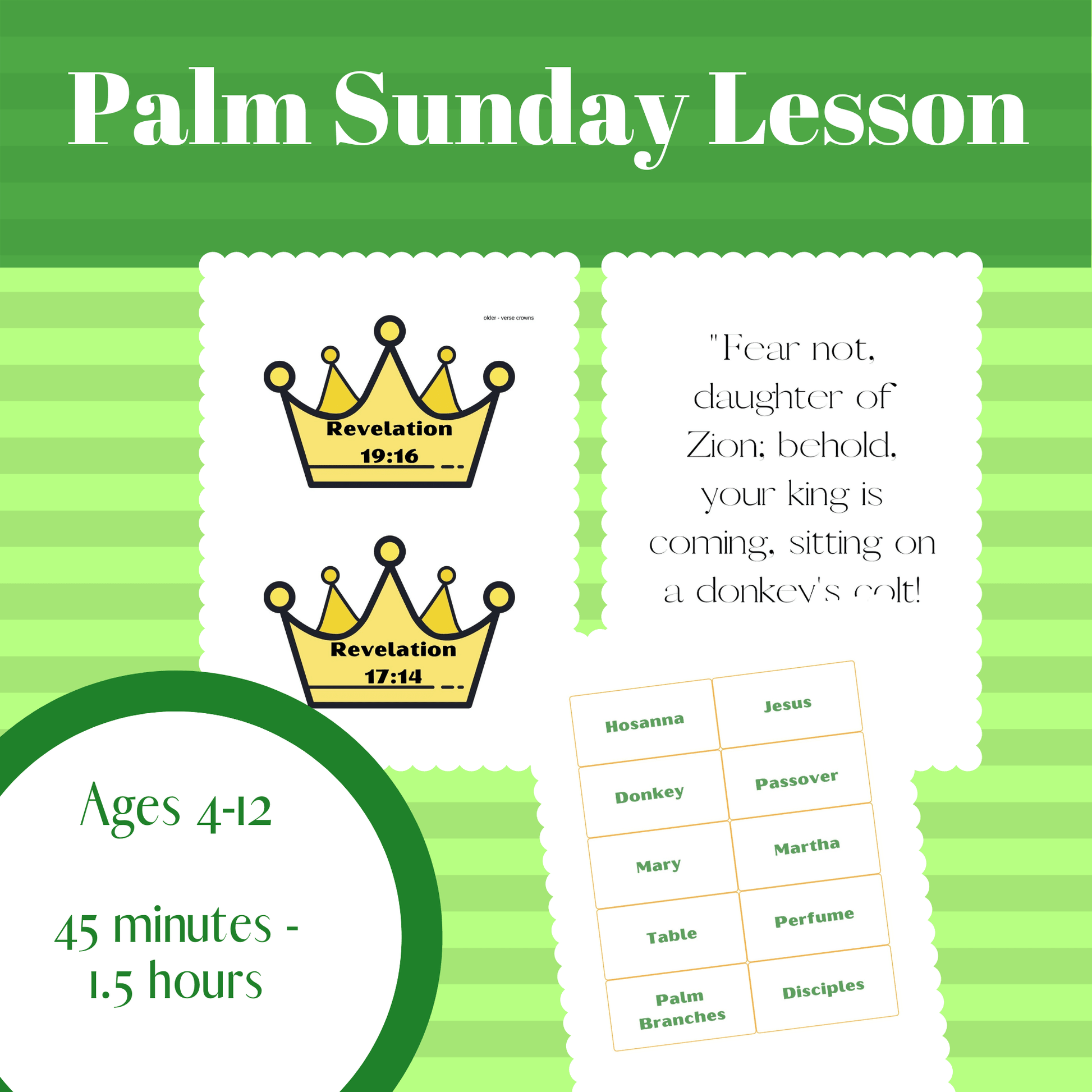 Ho Ho Hosanna: Palm Sunday Lesson (download only) - Sunday School Store