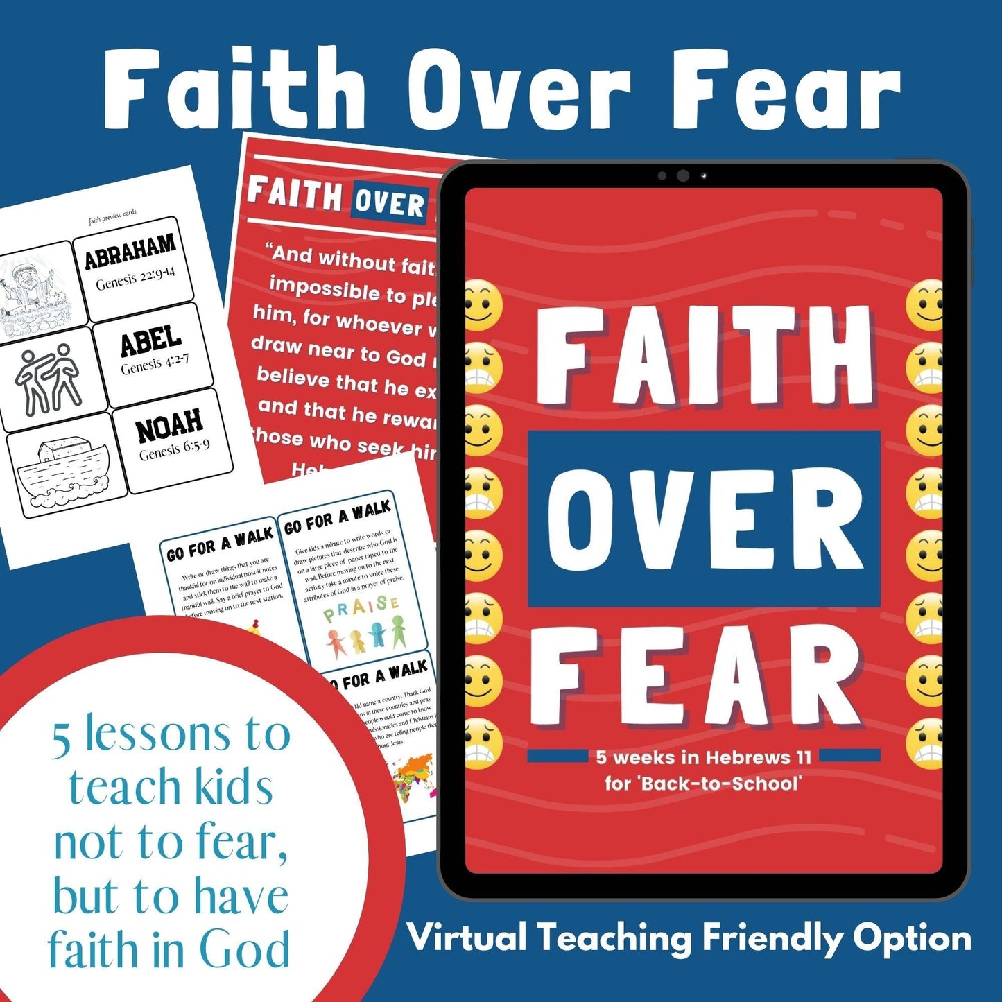 Faith Over Fear: 5-Week Curriculum (download only) - Sunday School Store
