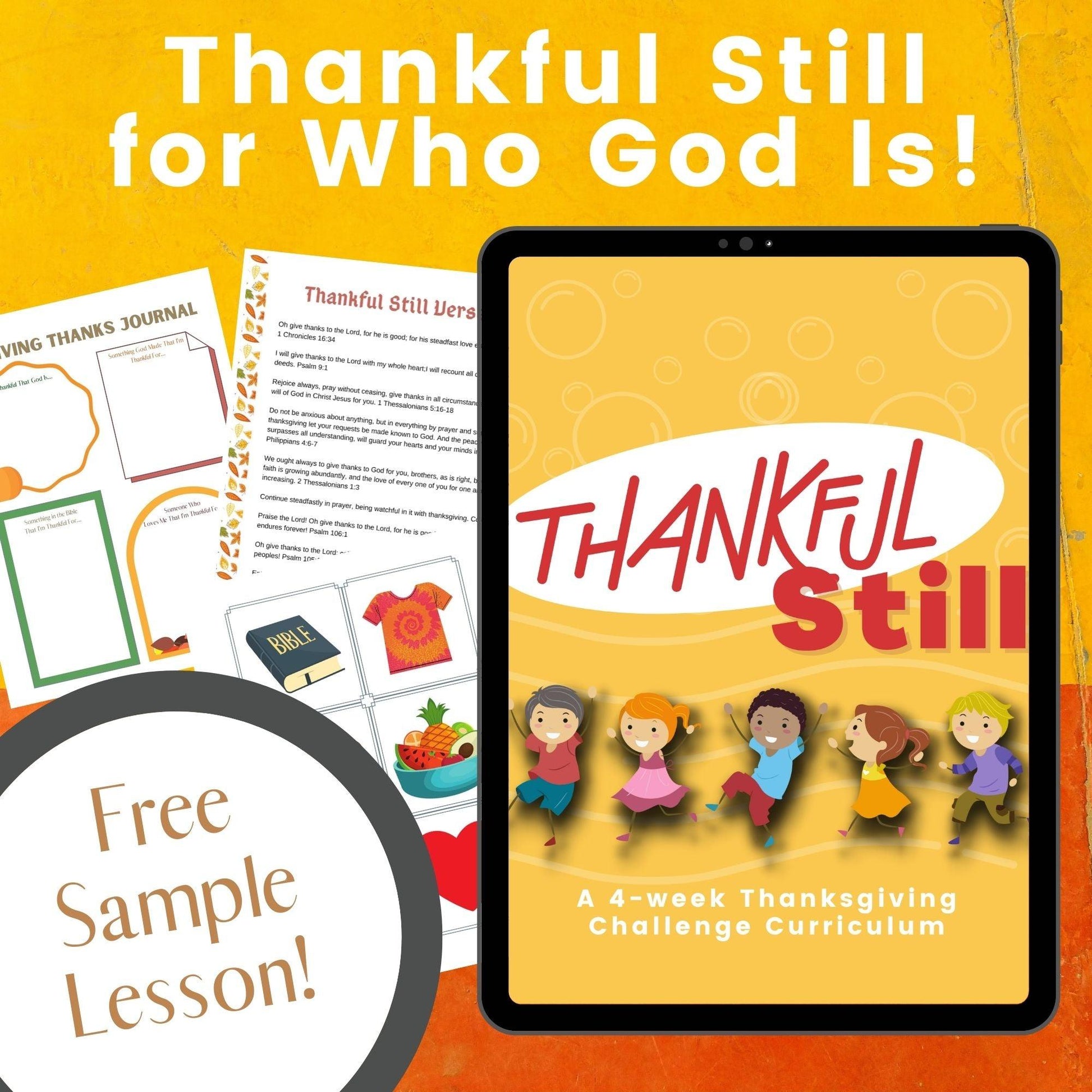 Free Thanksgiving Sunday School Lesson (download only) - Sunday School Store