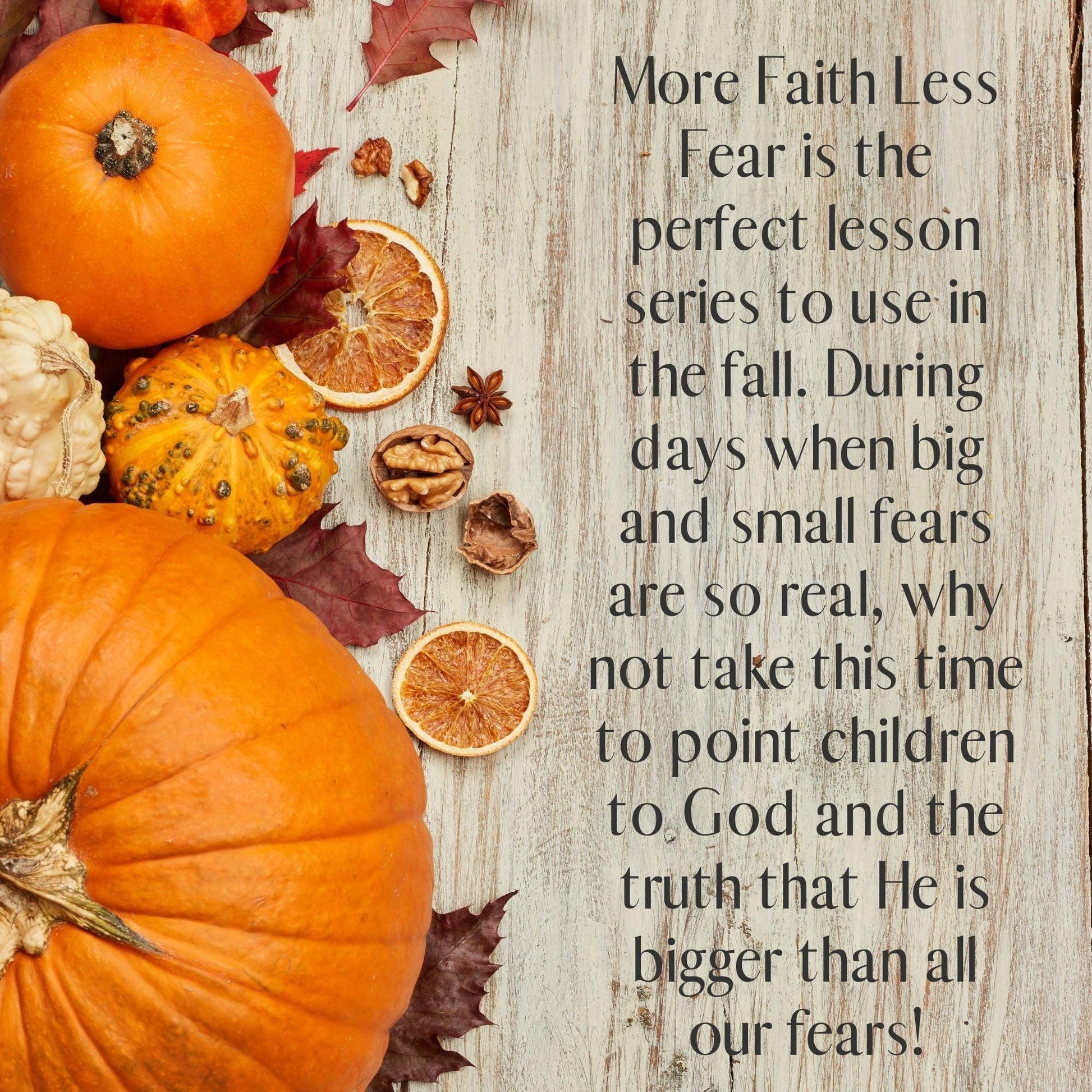 More FAITH Less FEAR: 4-Week Children's Ministry Curriculum  (download only) - Sunday School Store
