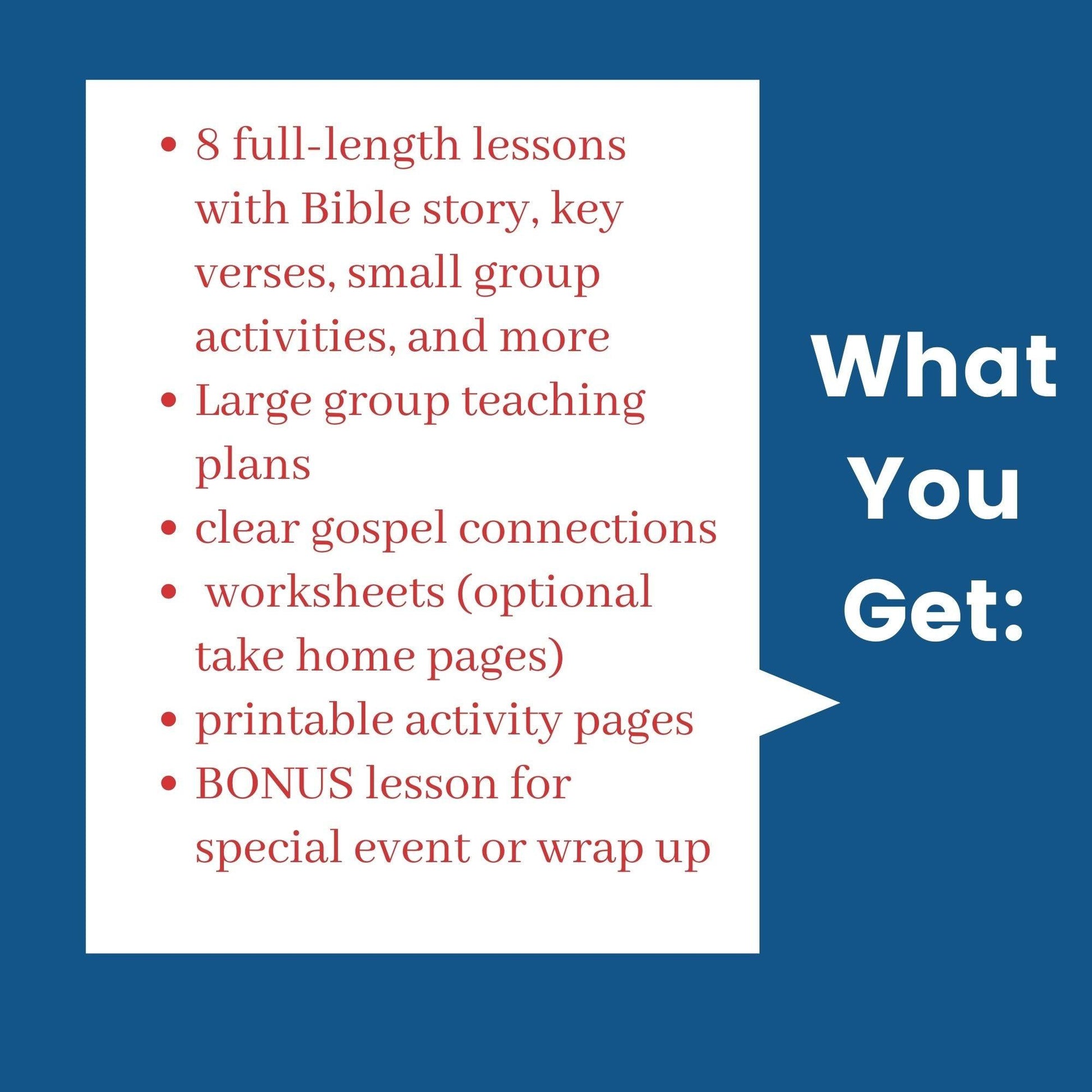 Big Bible Words 8-Week Curriculum on Salvation and Big Words (download only) - Sunday School Store