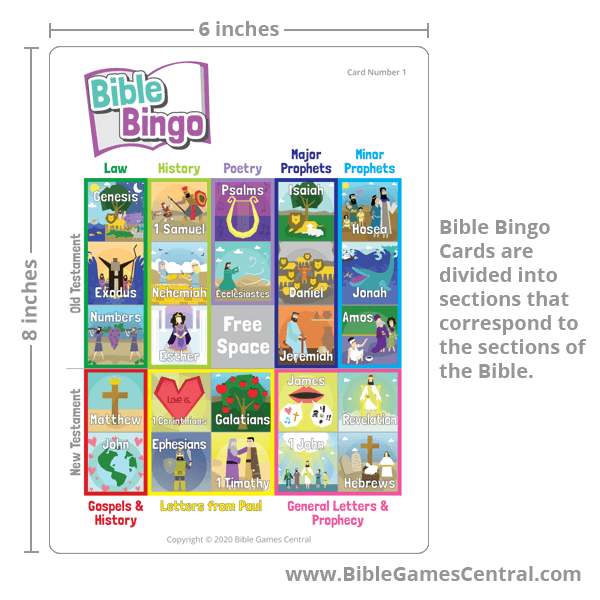 Bible Bingo Board Game for Kids (printed) - Sunday School Store