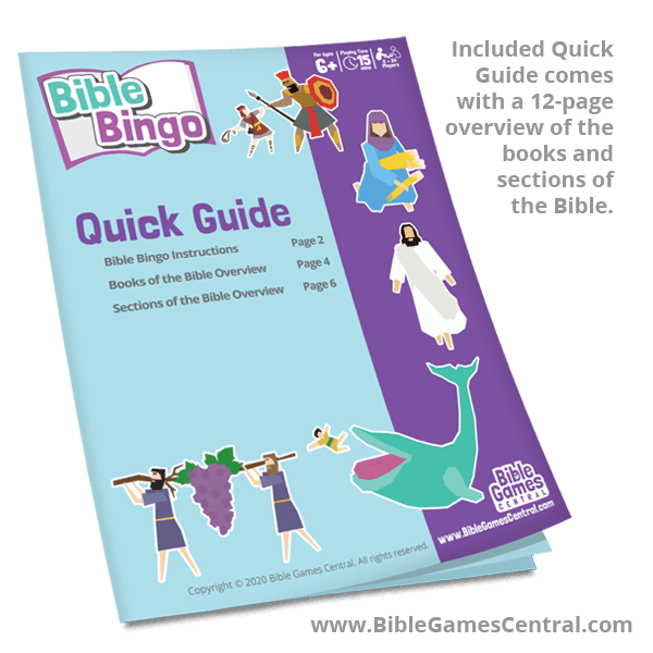 Bible Bingo Board Game for Kids (printed) - Sunday School Store