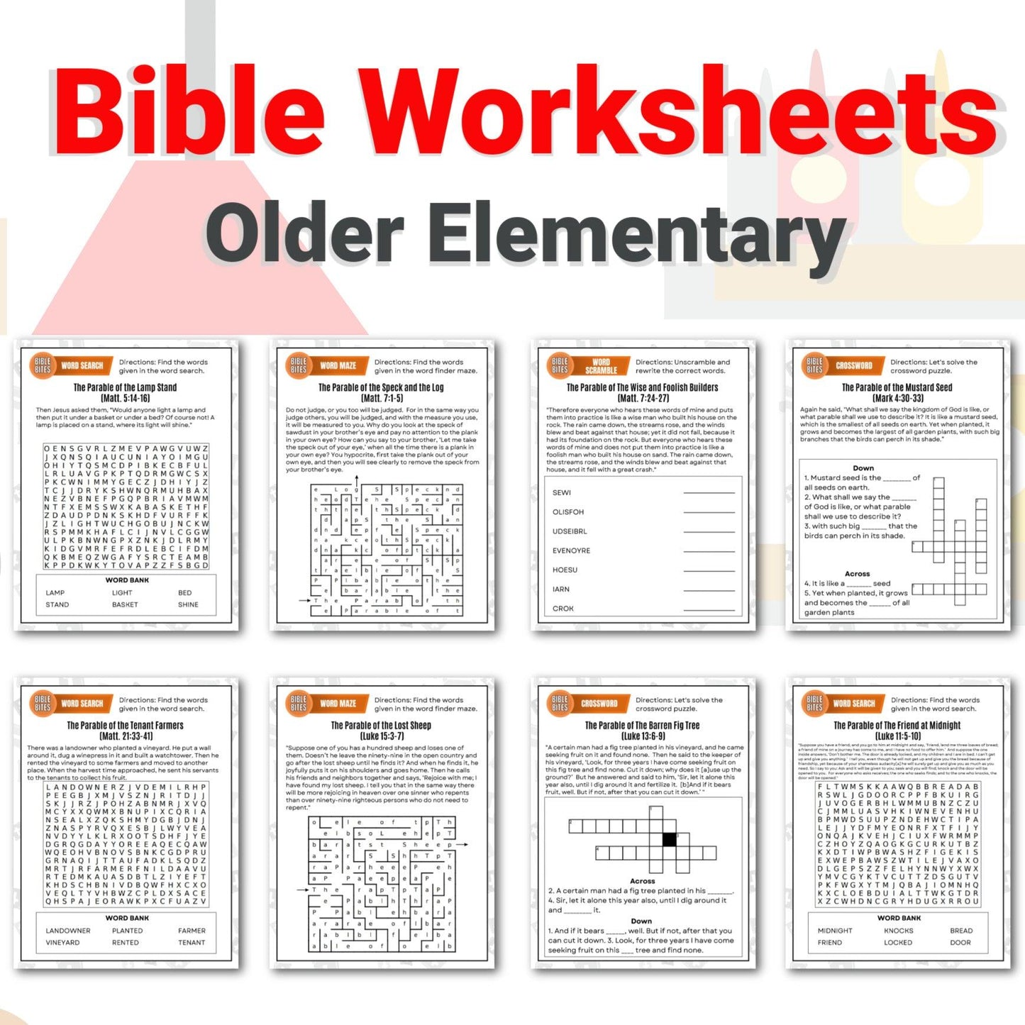 Bible Bites: 10-Lessons on the Parables of Jesus (download only) - Sunday School Store