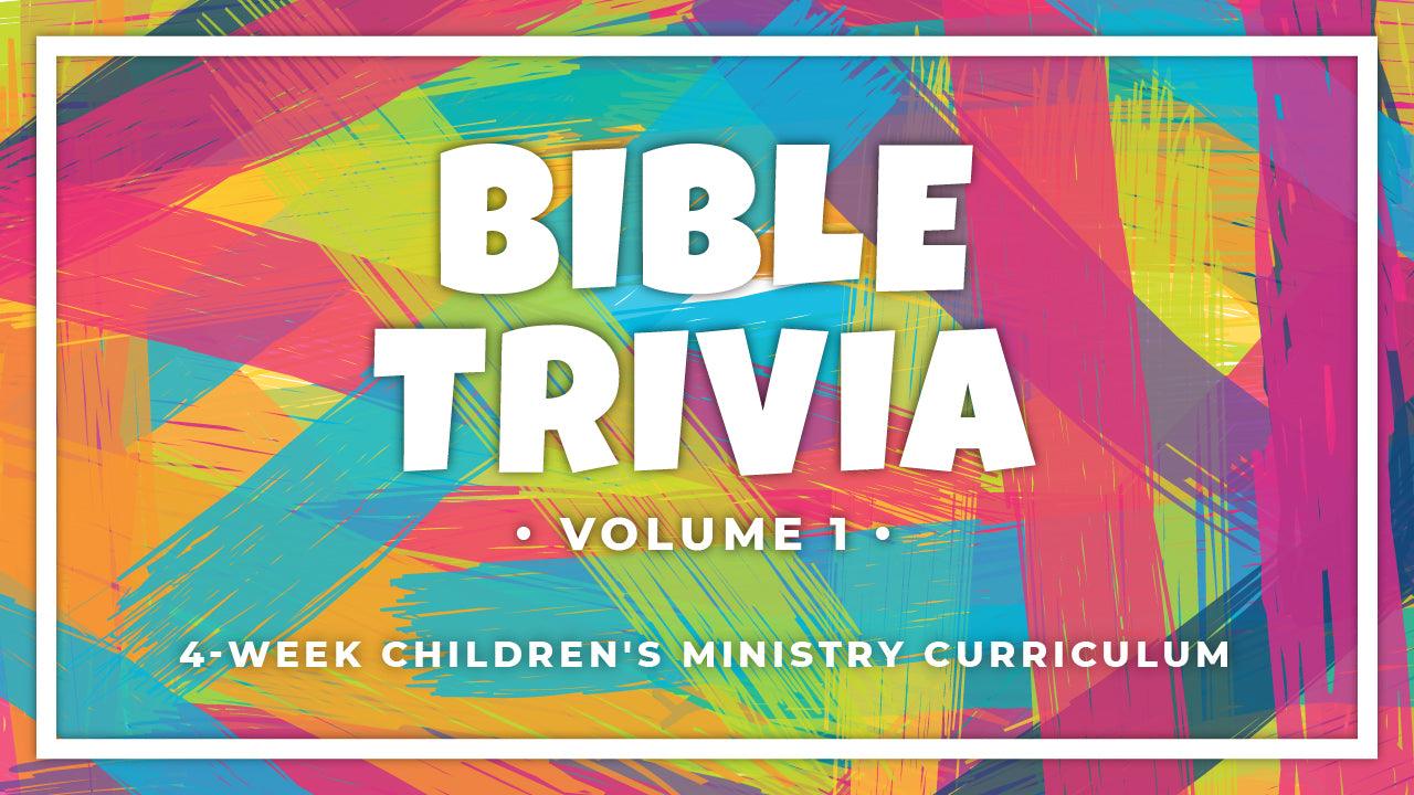 Bible Trivia Volume 1 (Old Testament) 4-Week Children’s Ministry Curriculum - Sunday School Store