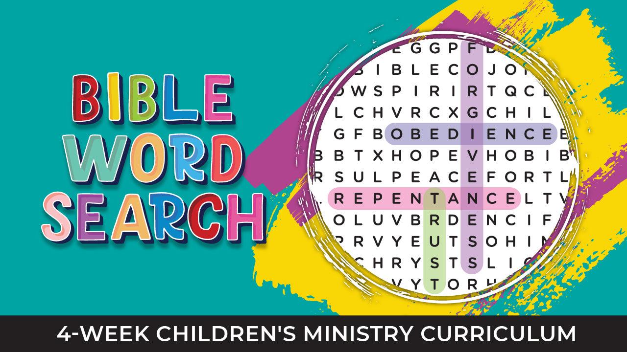 Bible Word Search 4-Week Children’s Ministry Curriculum - Sunday School Store