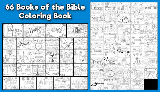 Books of the Bible Coloring Book - 66 Pages  (download only) - Sunday School Store