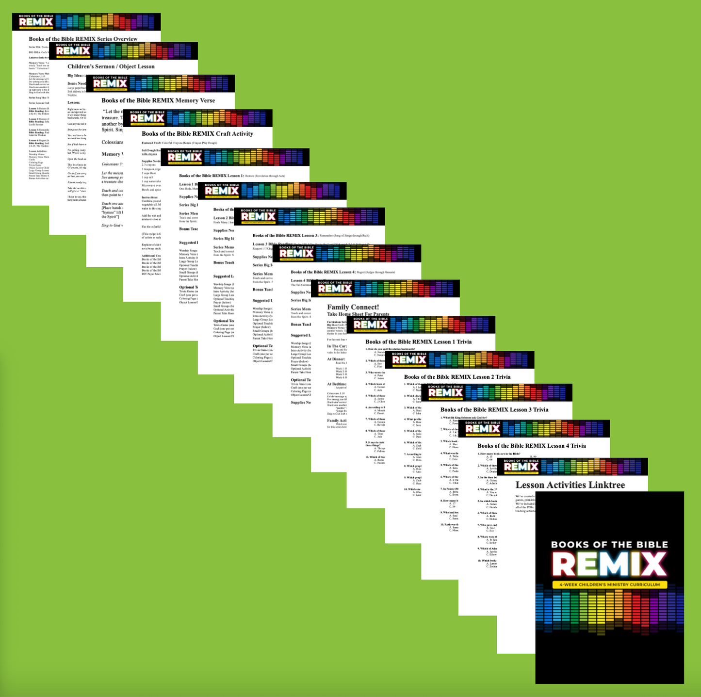 Books of the Bible Remix 4-Week Children’s Ministry Curriculum