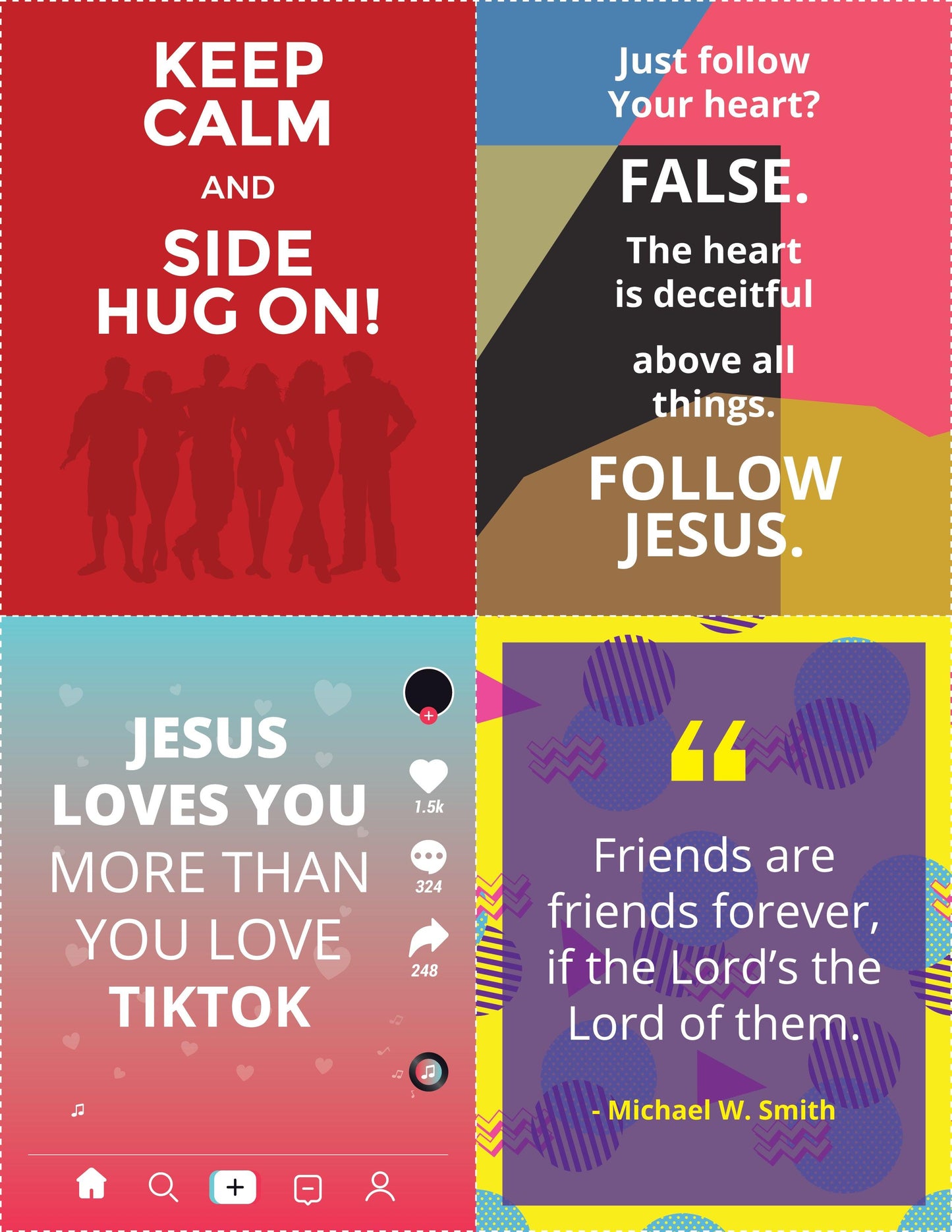 Christian Valentine's For Kids - PDF Printable