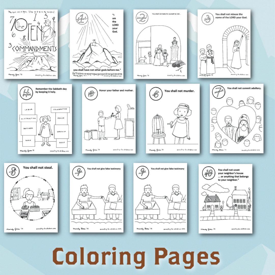 The Ten Commandments: 12-Week Children's Ministry Curriculum (download only) - Sunday School Store