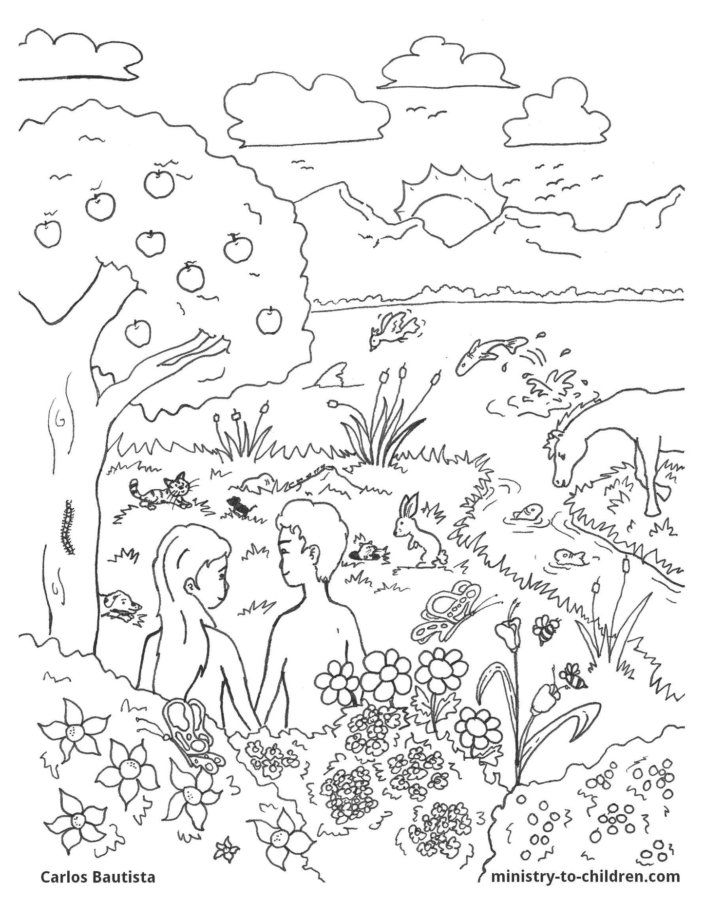 God's Good Creation - 23 Page Coloring Book & Teacher Talking Points - Sunday School Store
