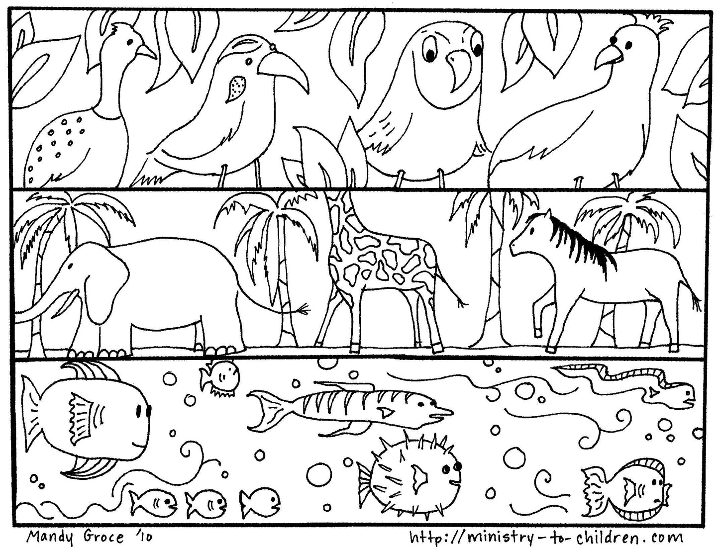 God's Good Creation - 23 Page Coloring Book & Teacher Talking Points - Sunday School Store