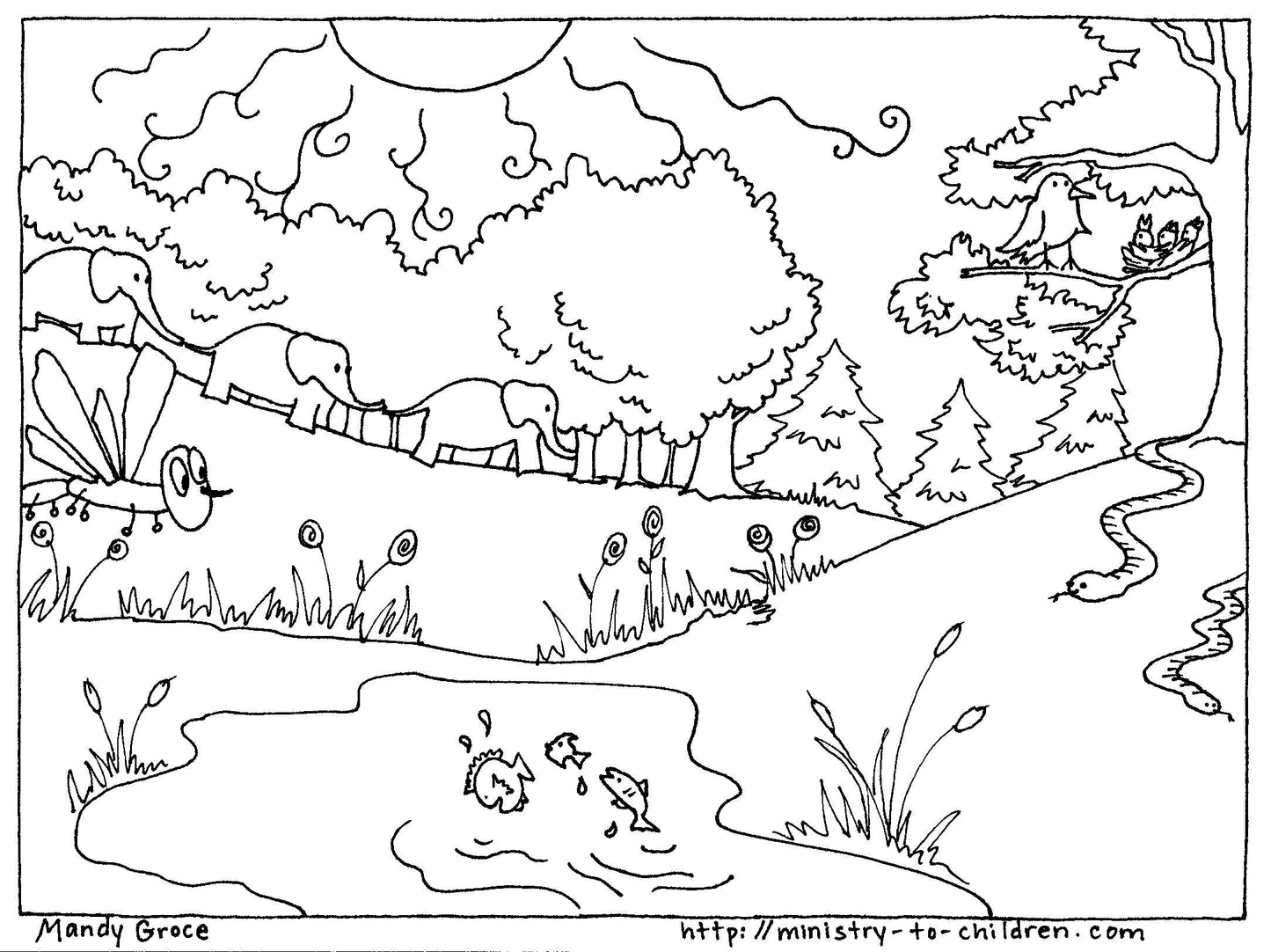 God's Good Creation - 23 Page Coloring Book & Teacher Talking Points - Sunday School Store
