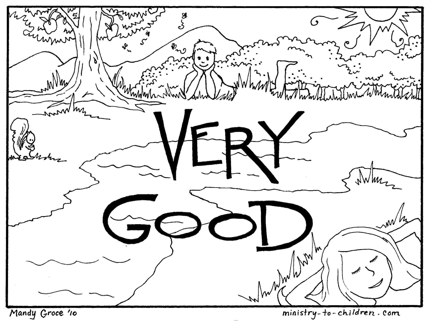 God's Good Creation - 23 Page Coloring Book & Teacher Talking Points - Sunday School Store