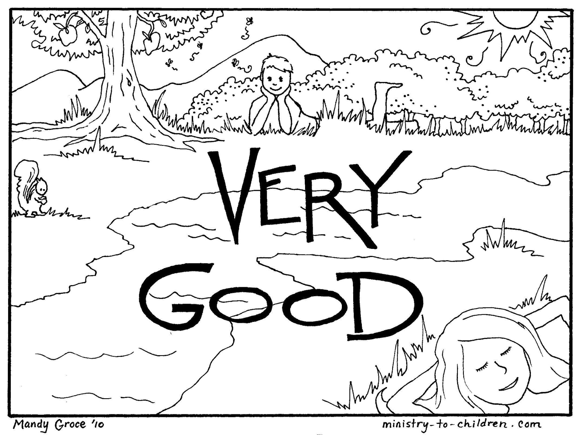 God's Good Creation - 23 Page Coloring Book & Teacher Talking Points - Sunday School Store