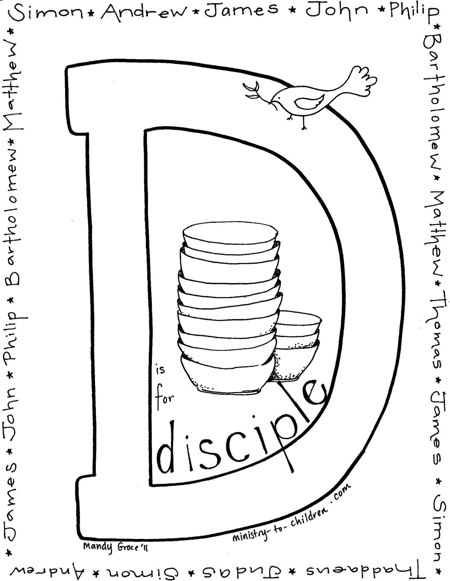 Bible Alphabet Coloring Pages (26 pages) download only - Sunday School Store