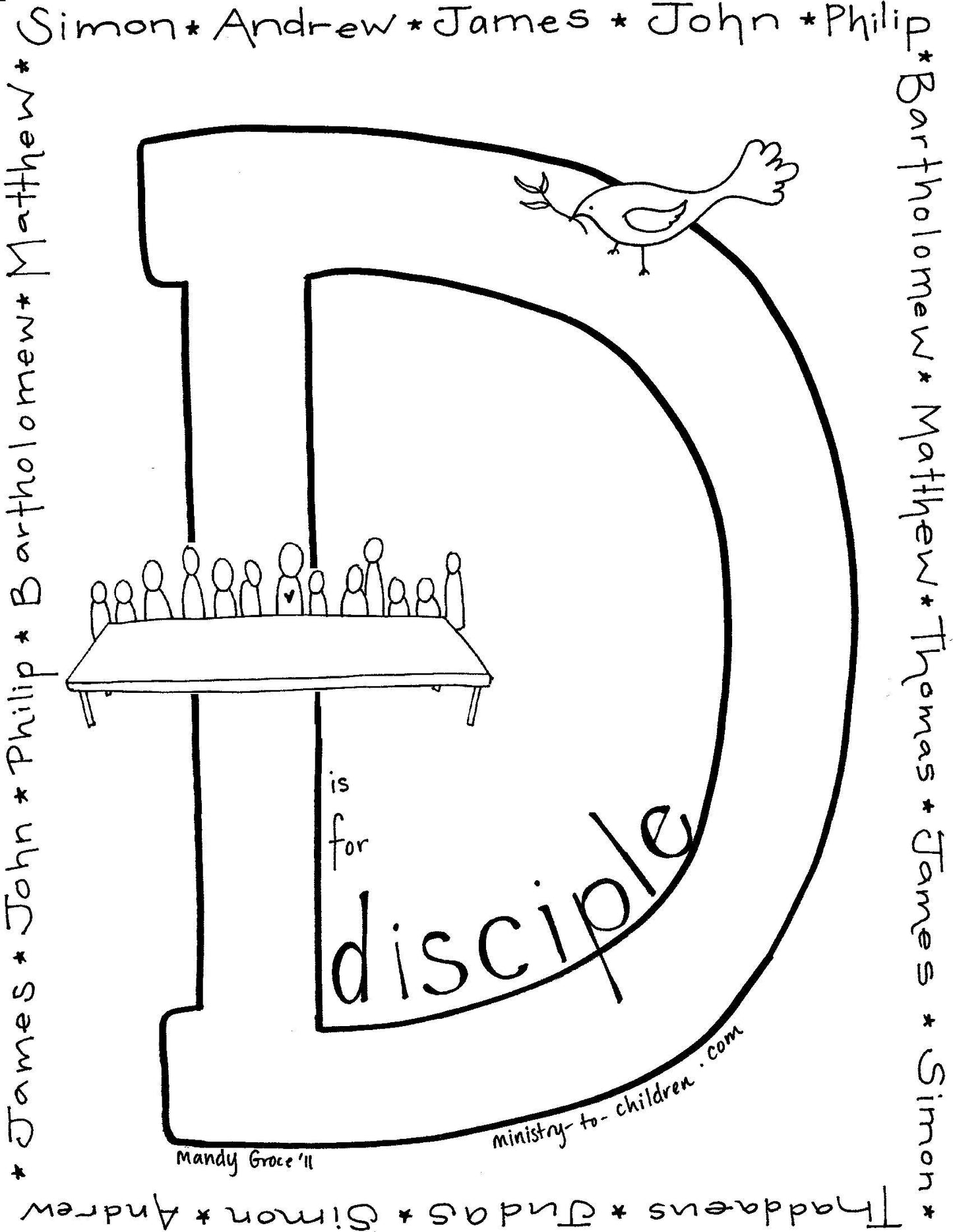 Bible Alphabet Coloring Pages (26 pages) download only - Sunday School Store