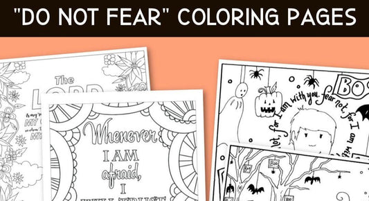 Do Not Fear Coloring Sheets (FREE) 6-Page PDF Download - Sunday School Store