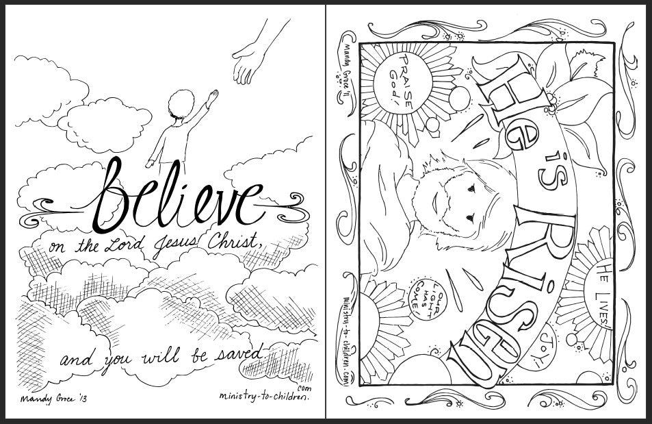 Easter Coloring Page Bundle (Free PDF Download)