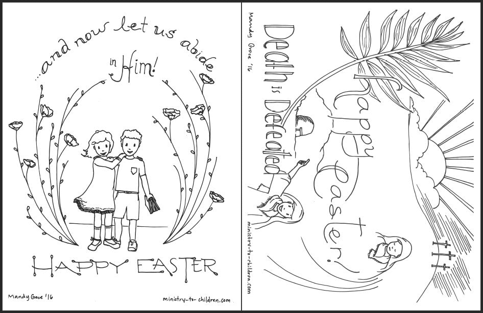 Easter Coloring Page Bundle (Free PDF Download)