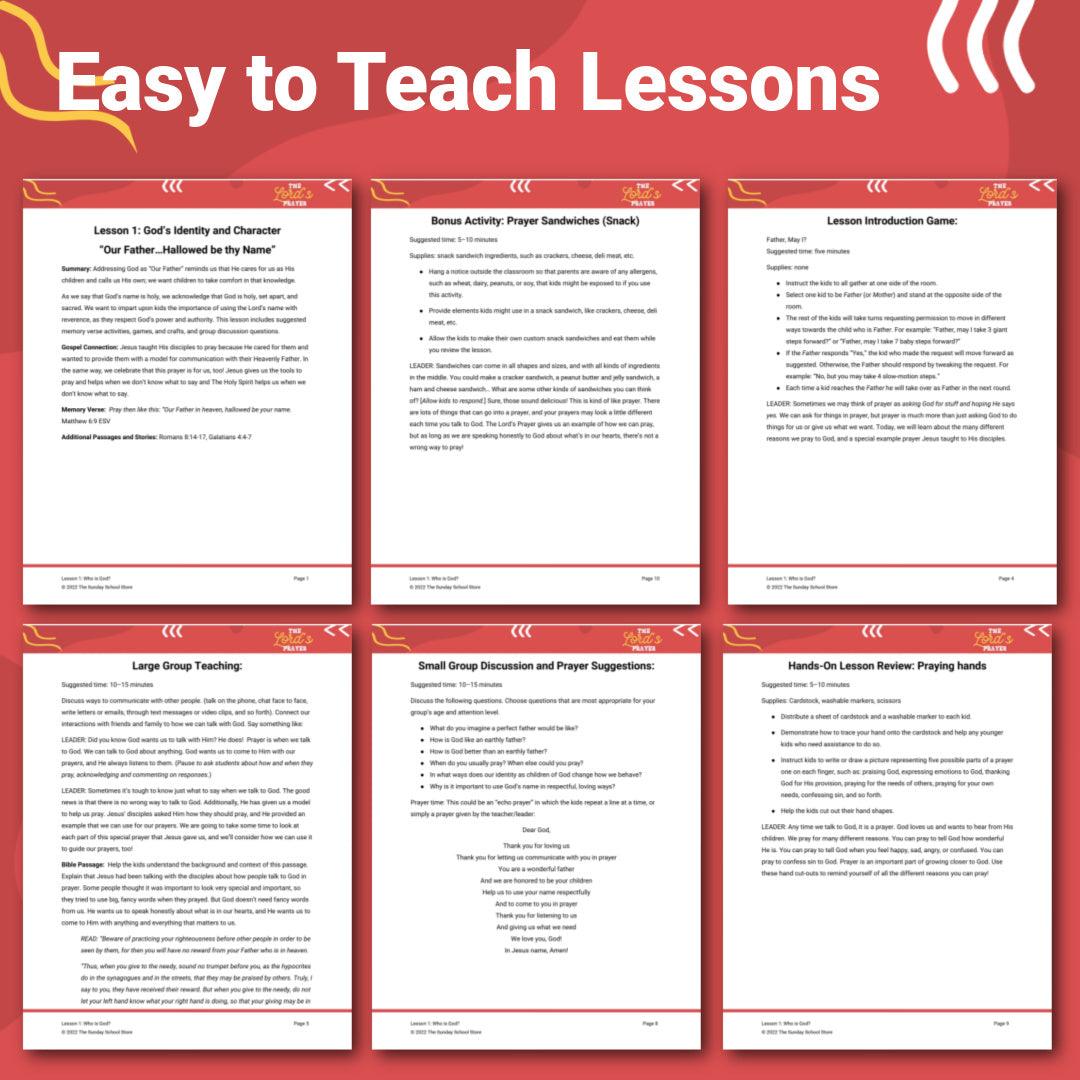 The Lord’s Prayer: 5-Lesson Sunday School Curriculum (download only) - Sunday School Store