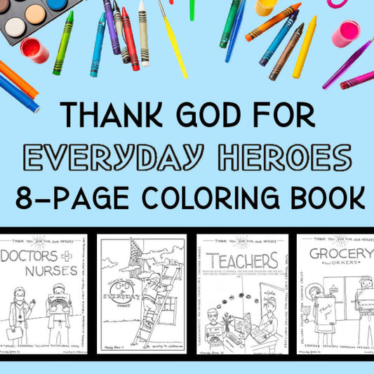 Everyday Heroes Coloring Book (FREE) 8-Page PDF Download - Sunday School Store
