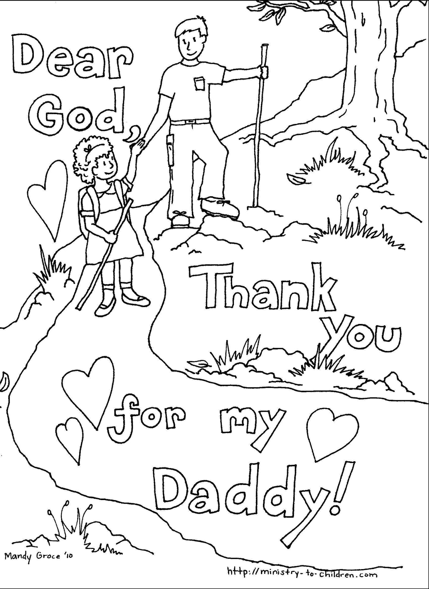 Free Father's Day Coloring Book 7-Pages (download only) - Sunday School Store