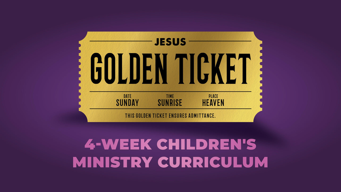 Golden Ticket 4-Week Children’s Ministry Curriculum - Sunday School Store