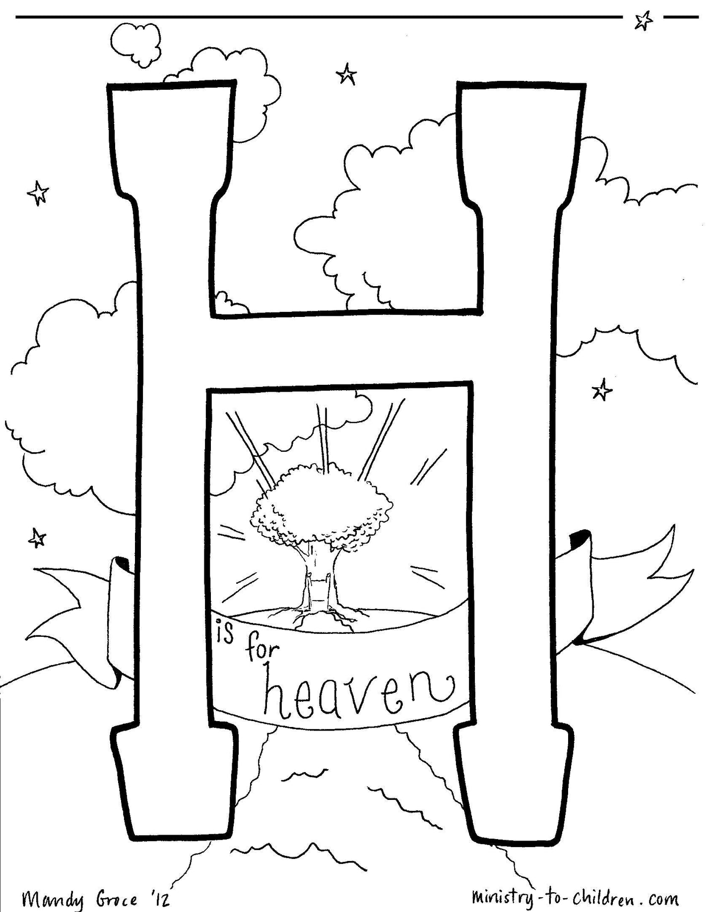 Bible Alphabet Coloring Pages (26 pages) download only - Sunday School Store