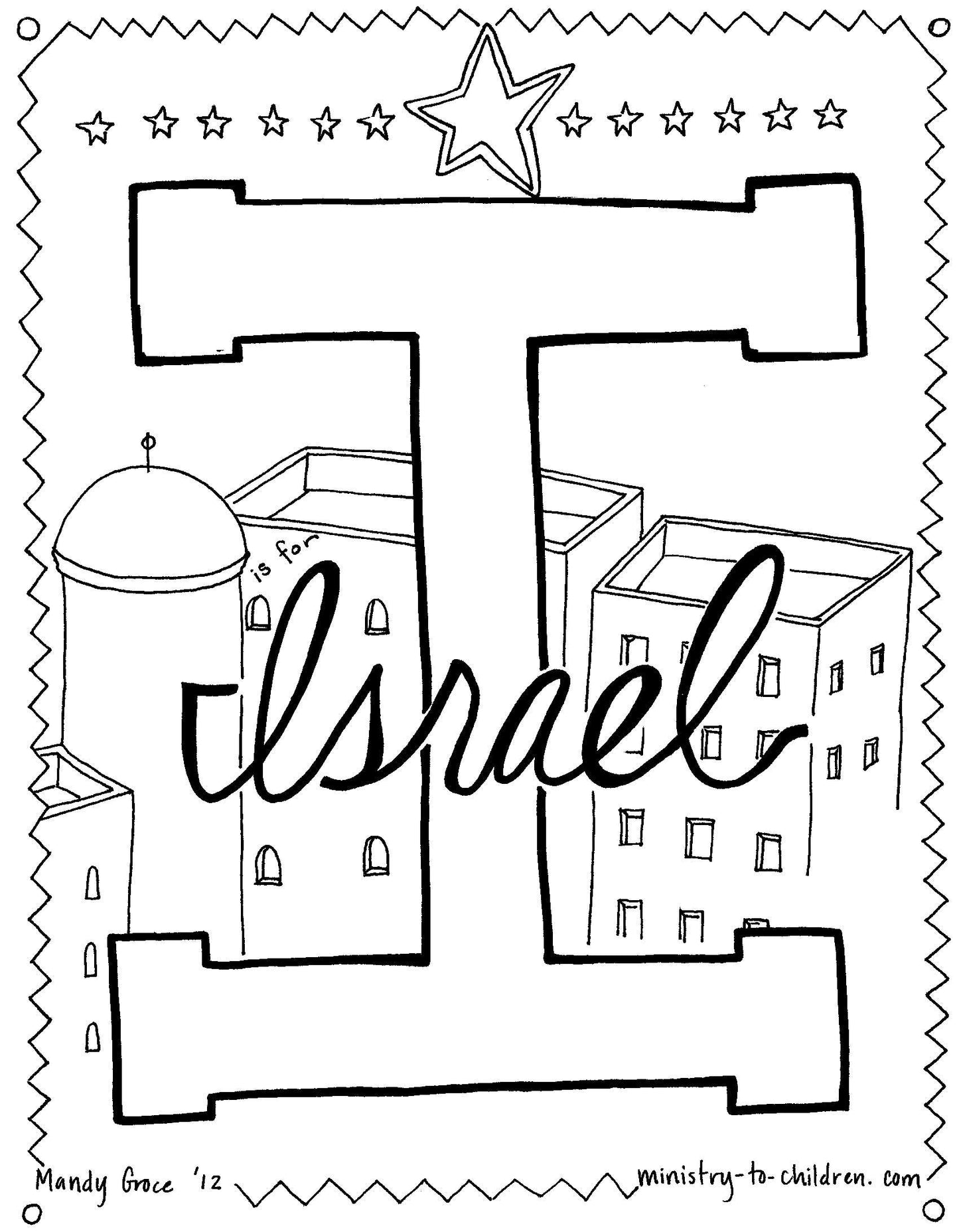 Bible Alphabet Coloring Pages (26 pages) download only - Sunday School Store