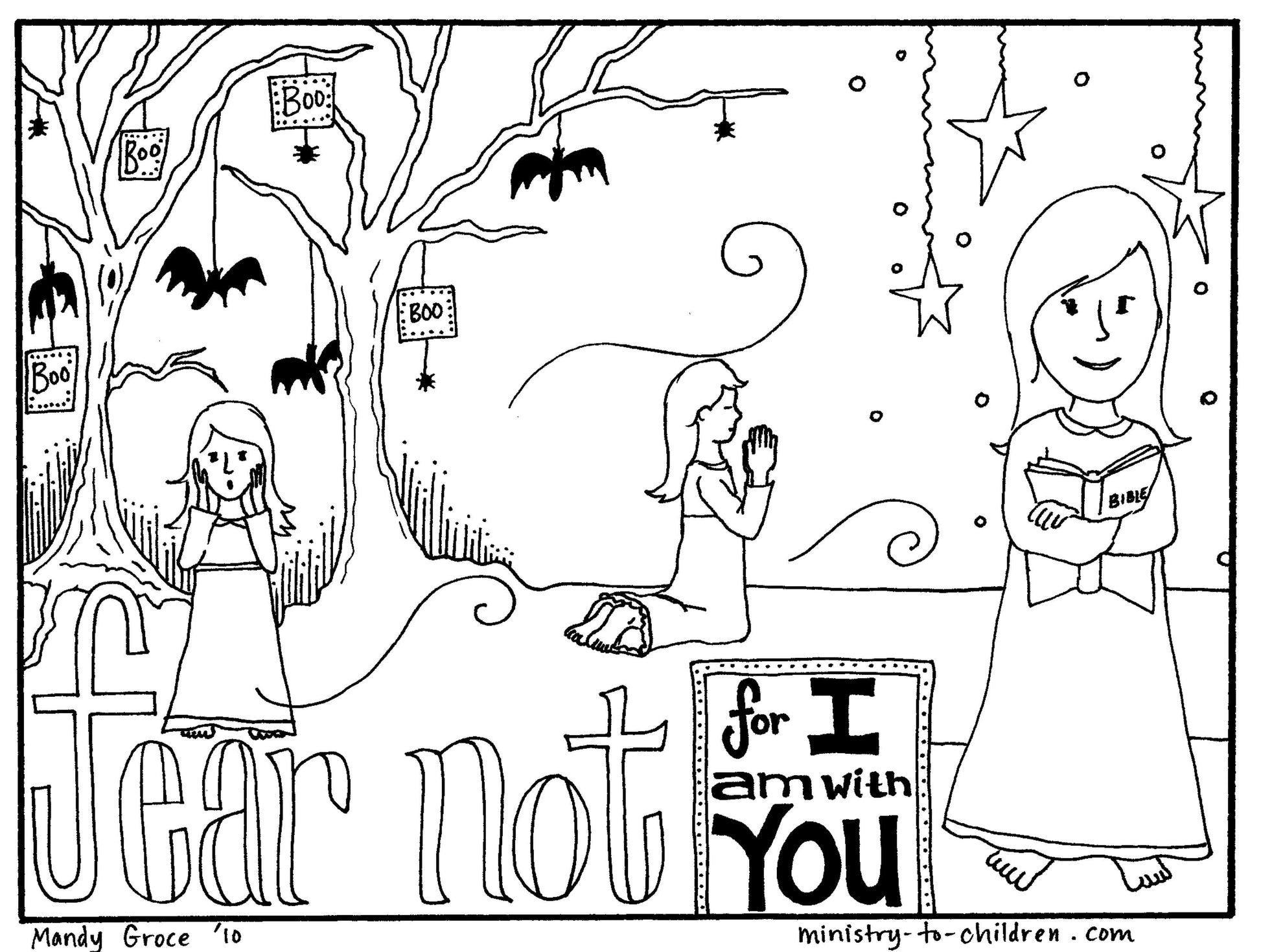 Do Not Fear Coloring Sheets (FREE) 6-Page PDF Download - Sunday School Store