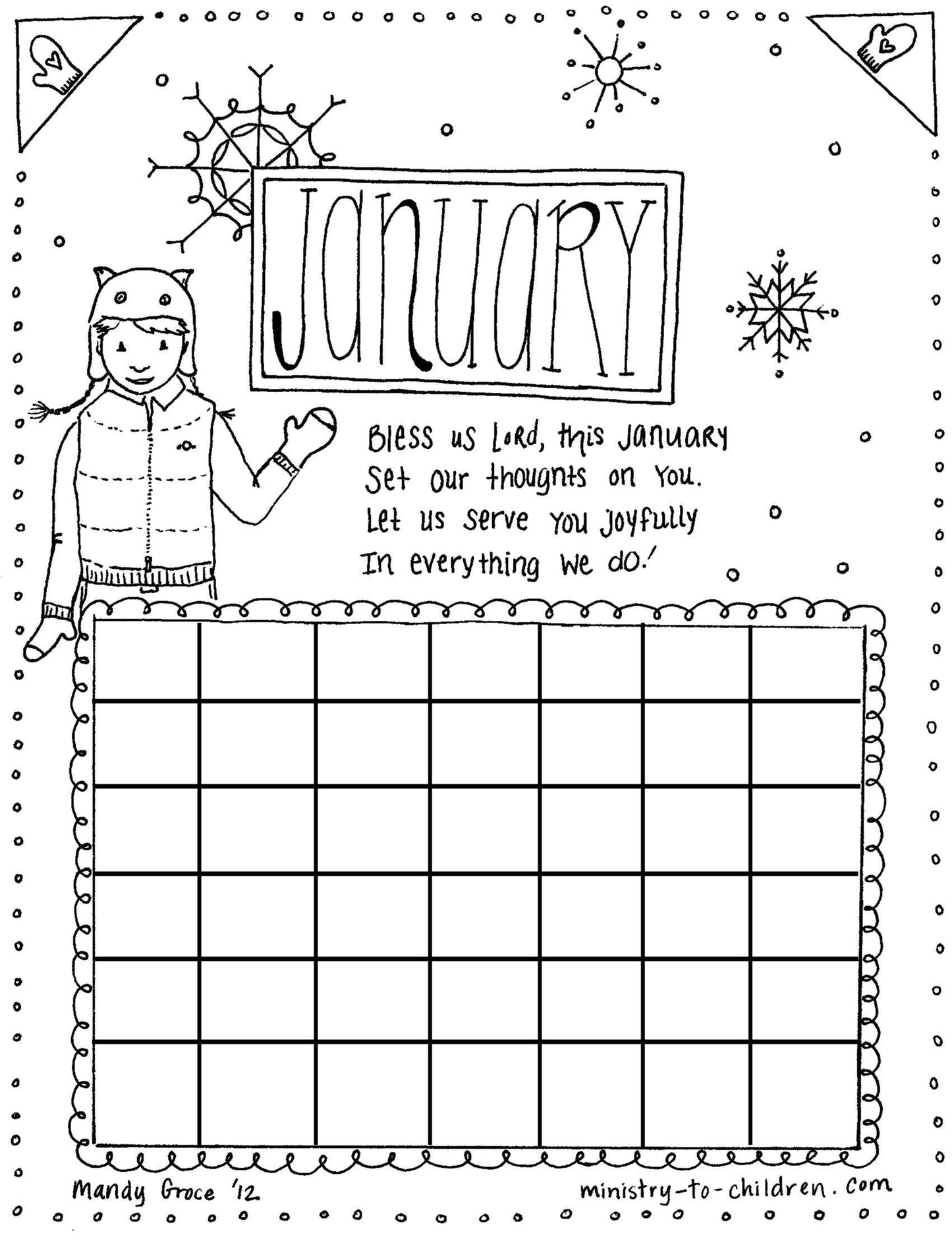 New Year Coloring Pages - Calendar, Seasons, and Daily Routine - 40 Page Download - Sunday School Store