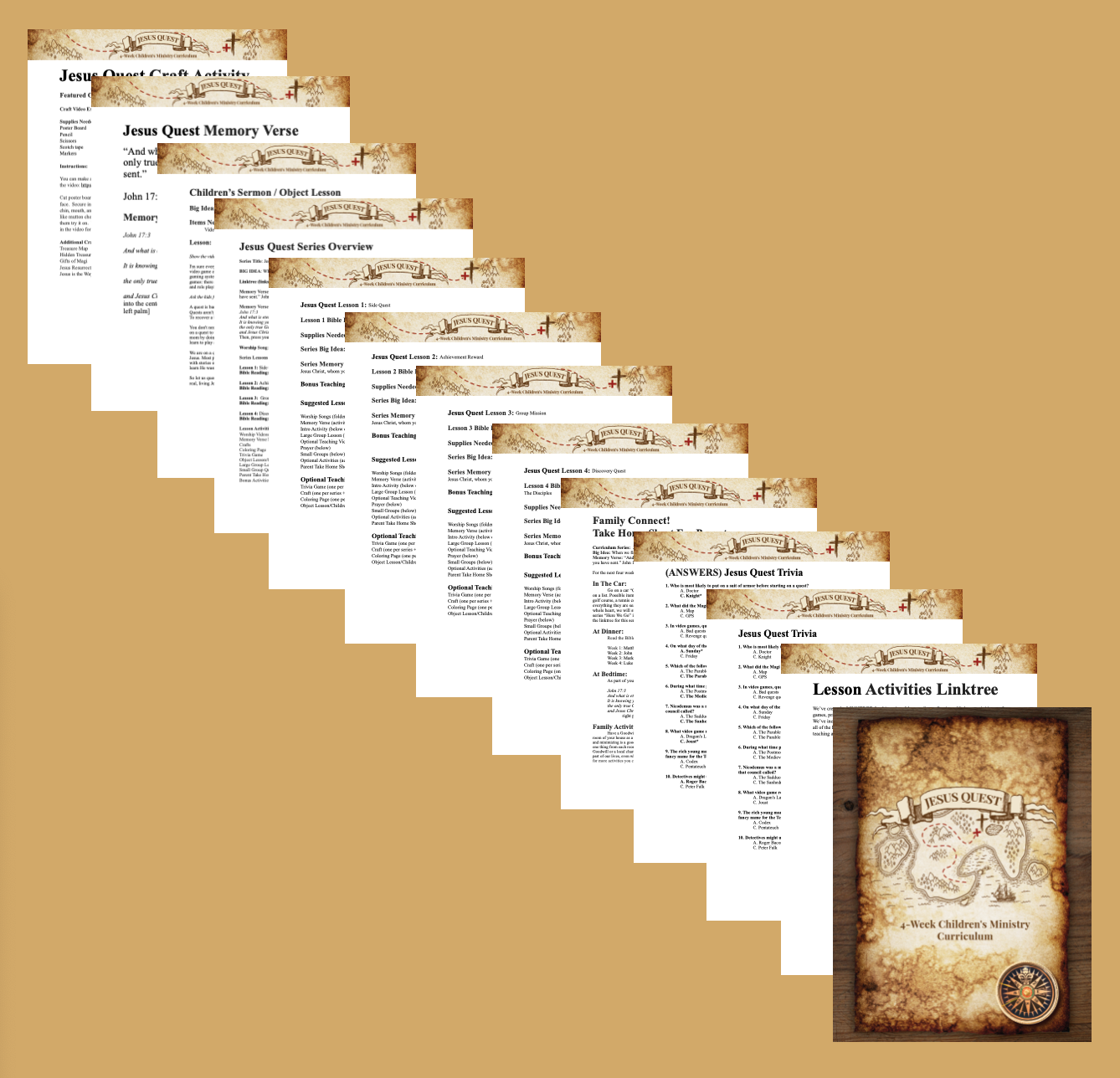 Jesus Quest 4-Week Children’s Ministry Curriculum