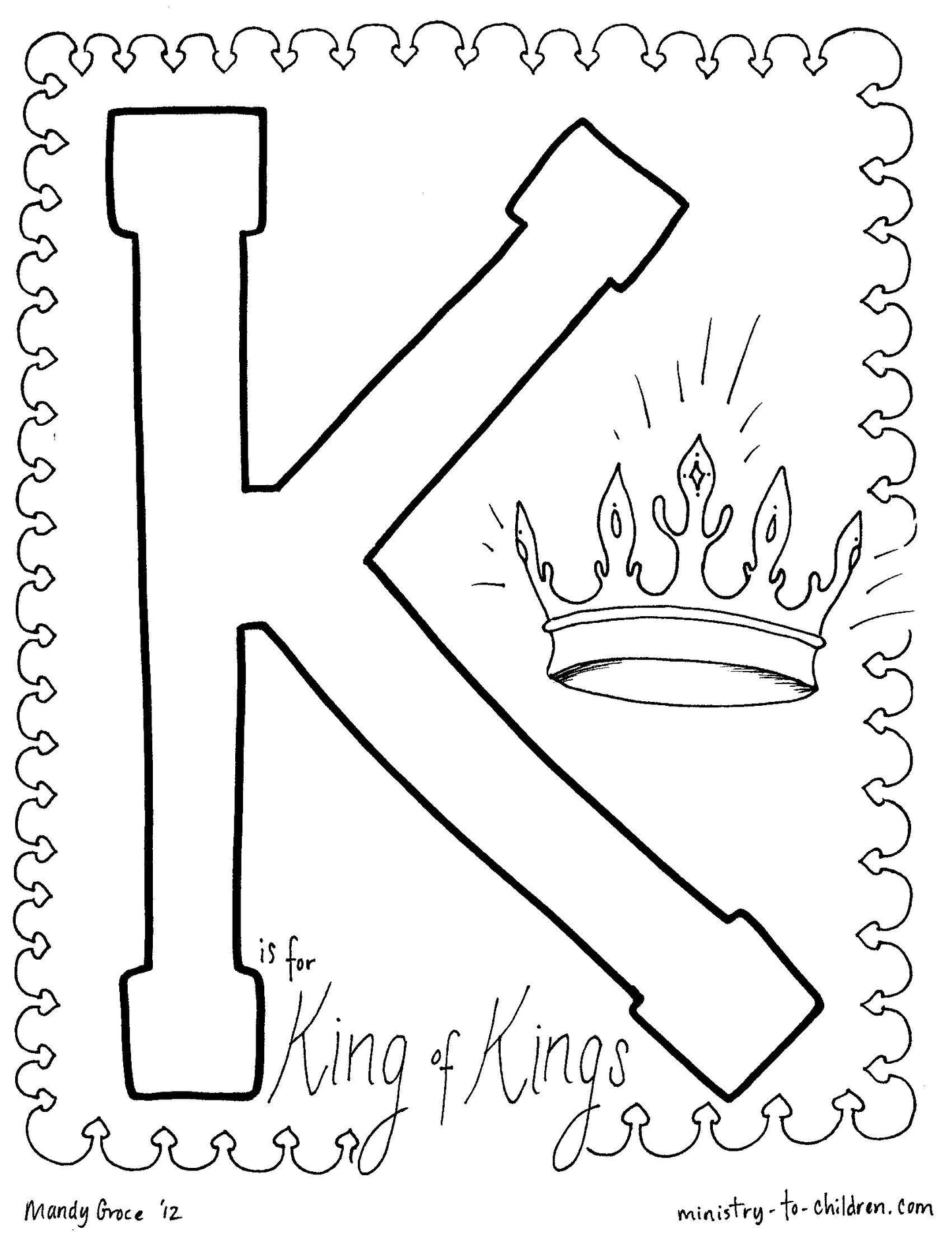 Bible Alphabet Coloring Pages (26 pages) download only - Sunday School Store