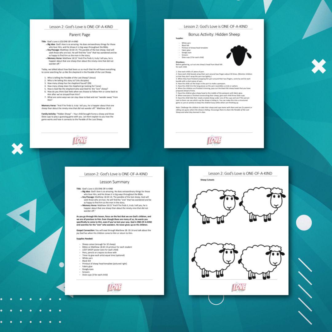 The LOVE of God: 4-Week Sunday School Curriculum (download only) - Sunday School Store