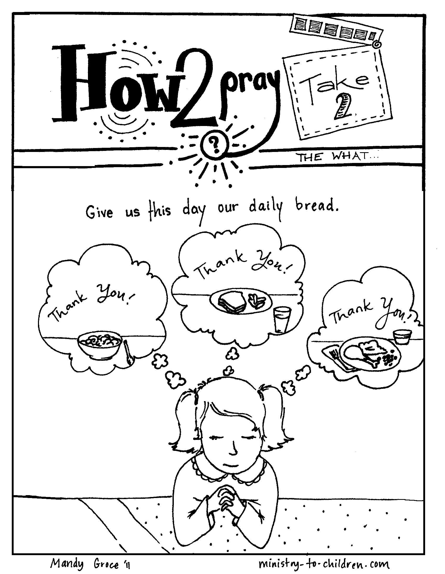 The Lord's Prayer Coloring Book for Kids (FREE) 5 Pages  (download only) - Sunday School Store 