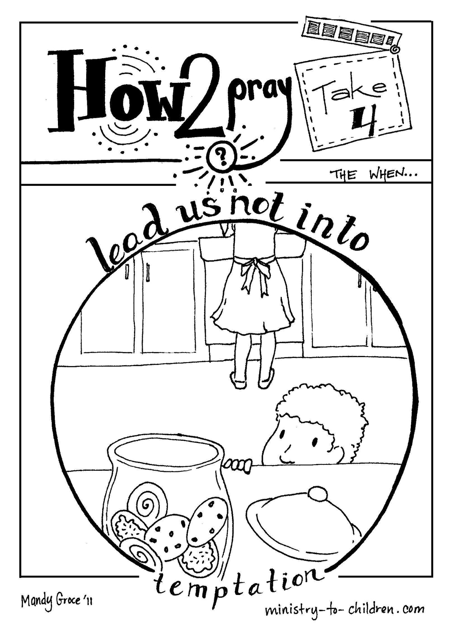 The Lord's Prayer Coloring Book for Kids (FREE) 5 Pages (download only) - Sunday School Store
