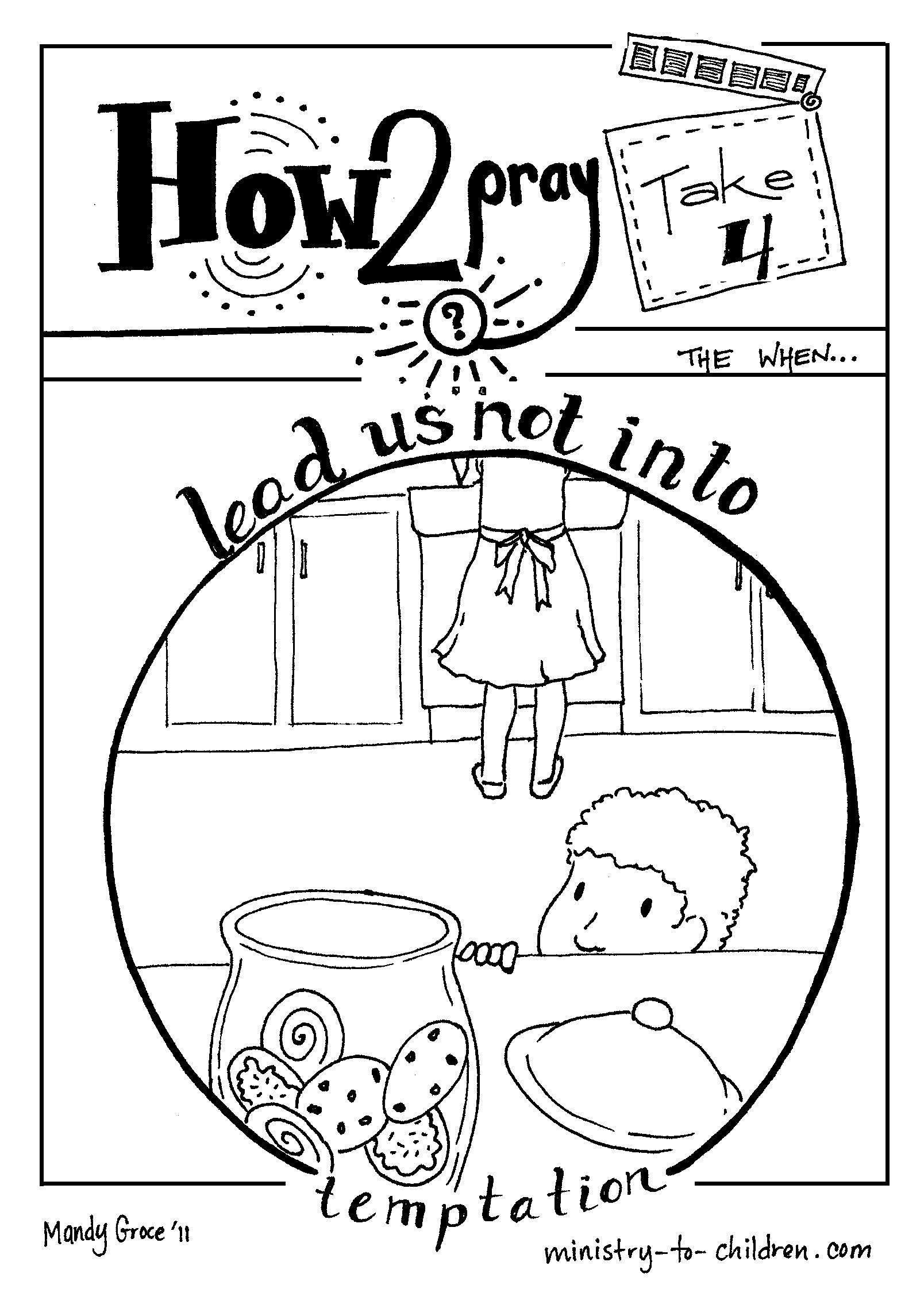 The Lord's Prayer Coloring Book for Kids (FREE) 5 Pages  (download only) - Sunday School Store
