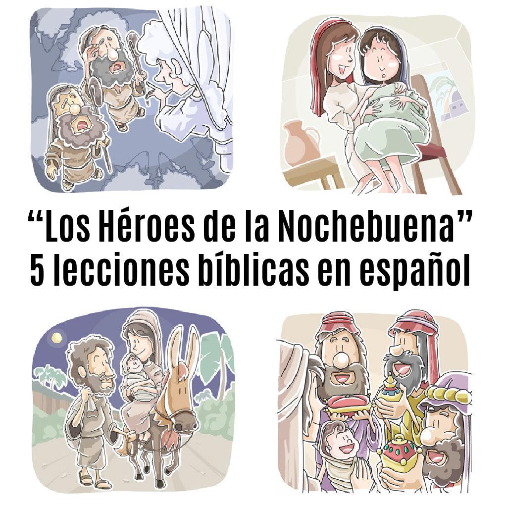“Los Héroes de la Nochebuena” 5 lecciones bíblicas en español (5-Week Christmas Curriculum in Spanish) (download only) - Sunday School Store