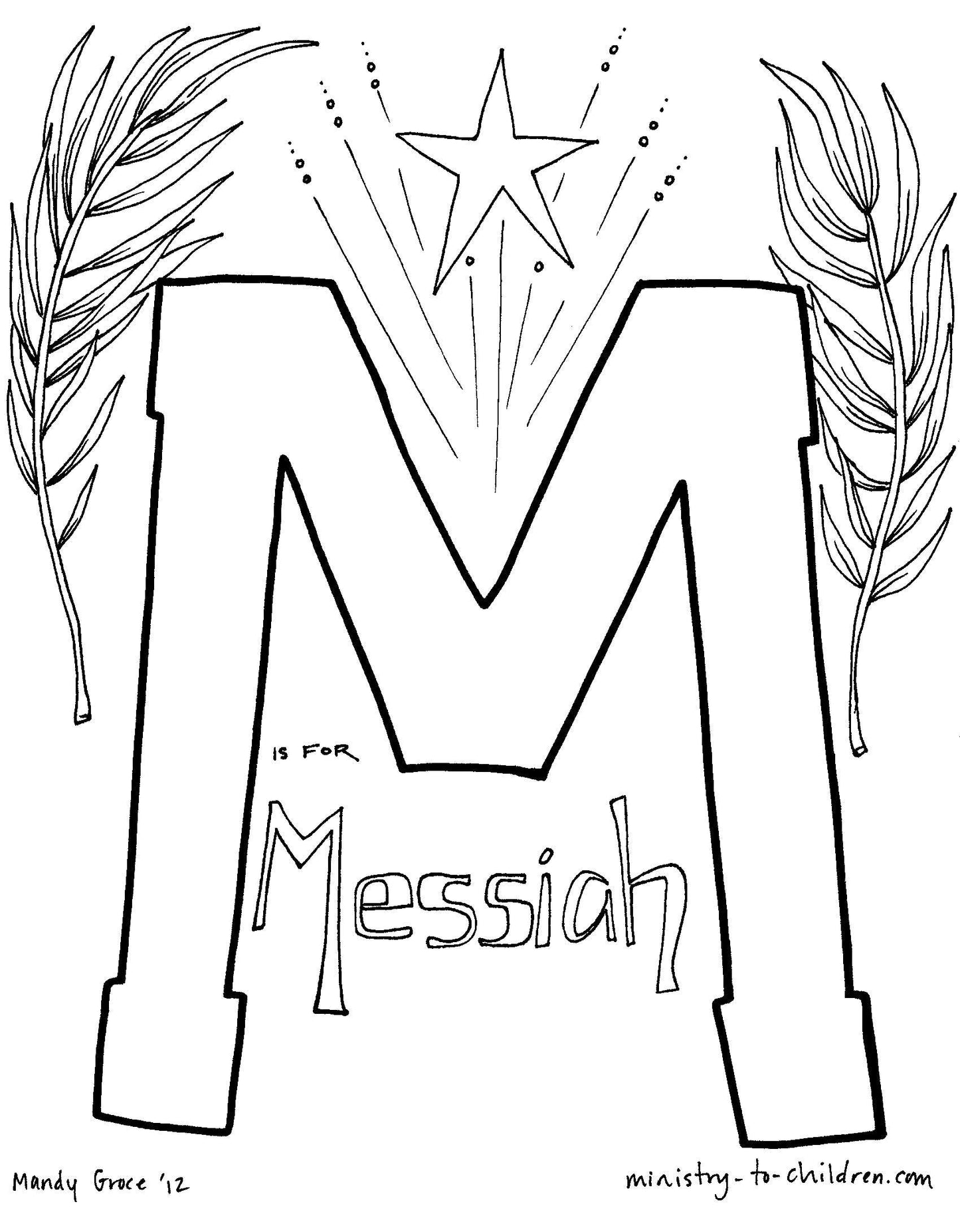 Bible Alphabet Coloring Pages (26 pages) download only - Sunday School Store
