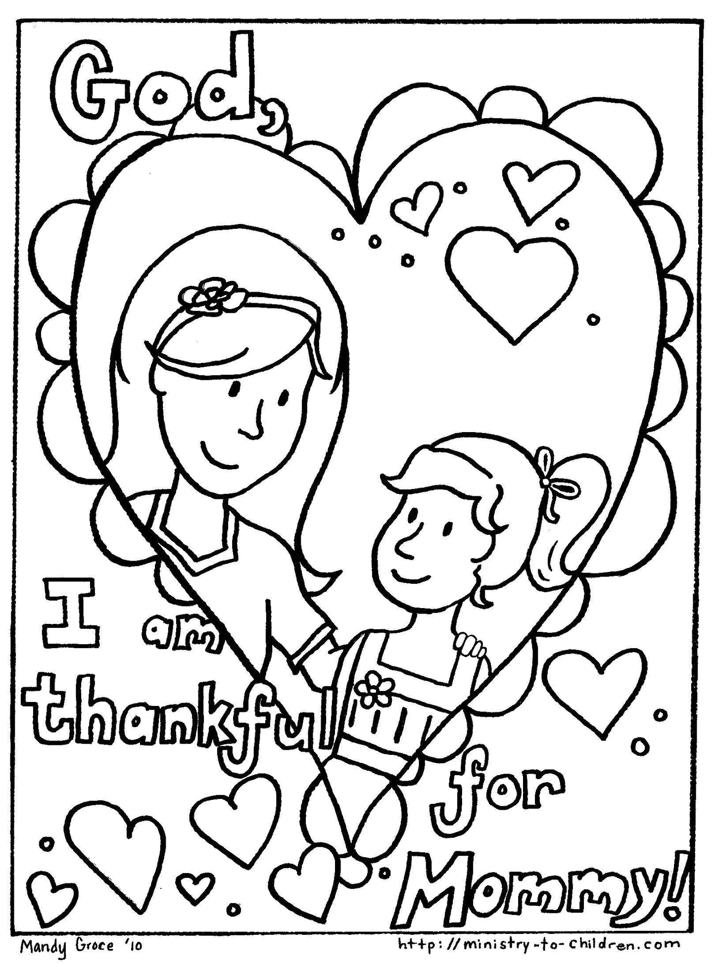 Mother's Day Coloring Bundle 10 pages (download only) - Sunday School Store 