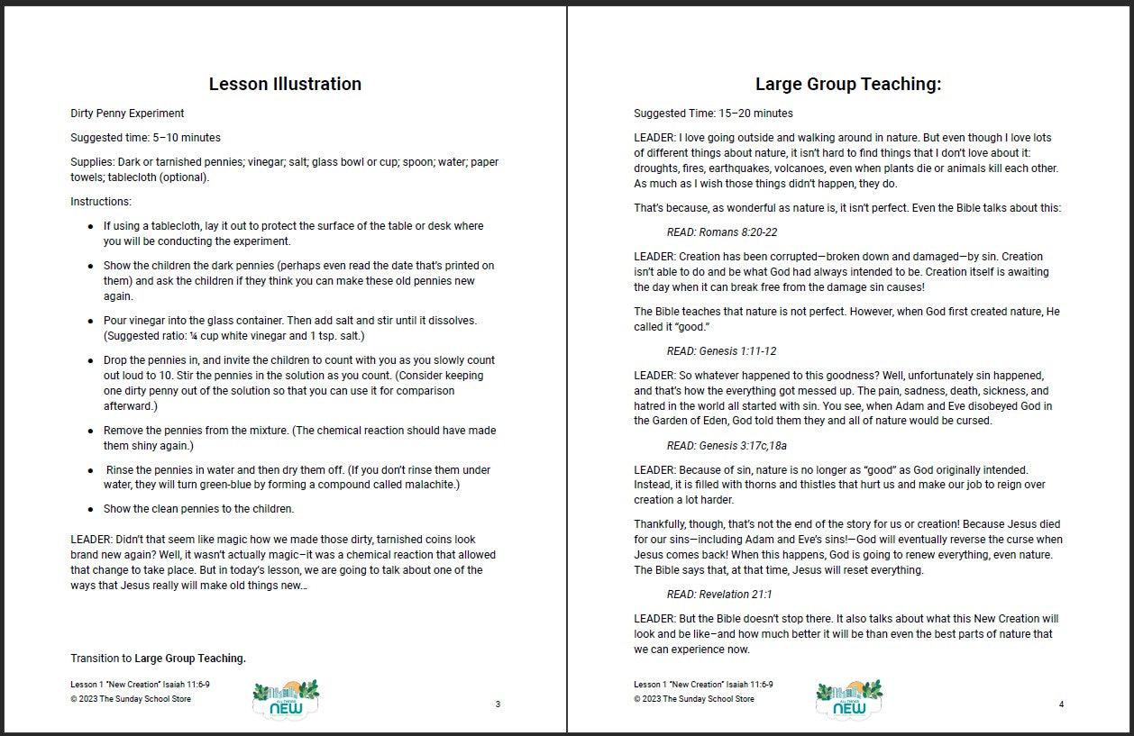 All Things New: 4-Week Children's Ministry Curriculum