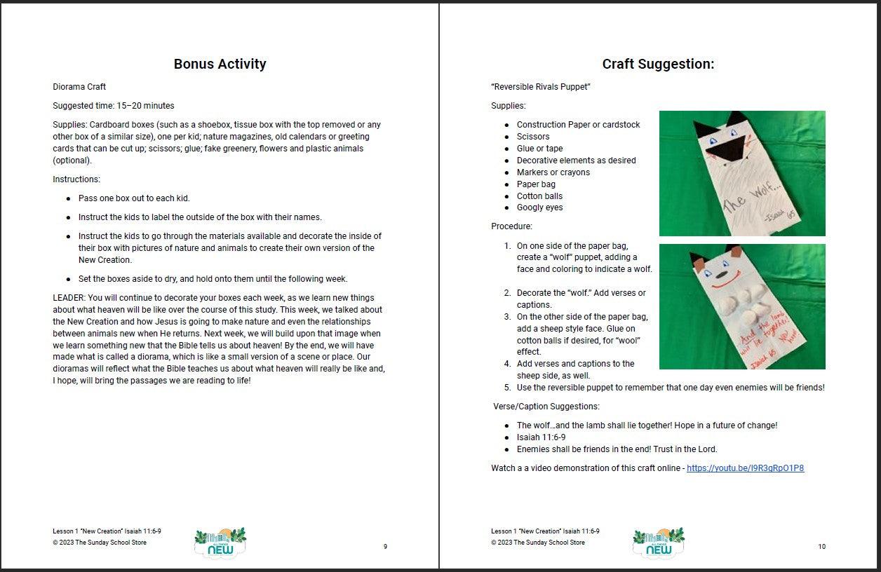 All Things New: 4-Week Children's Ministry Curriculum