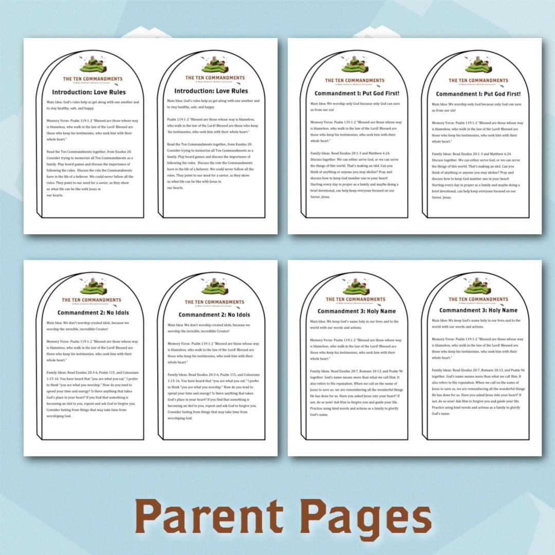The Ten Commandments: 12-Week Children's Ministry Curriculum (download only) - Sunday School Store