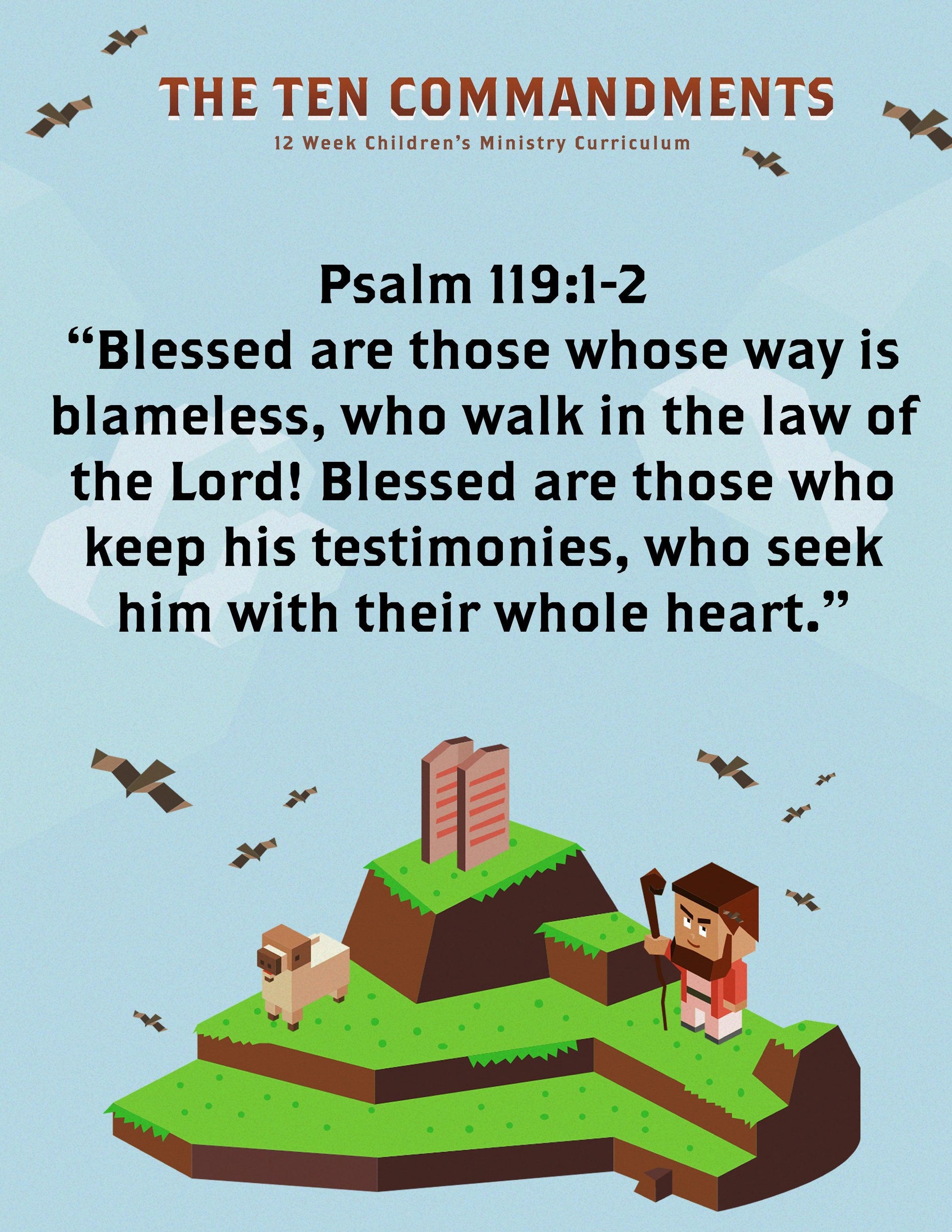 The Ten Commandments: Free Sample Lesson (download only) - Sunday School Store