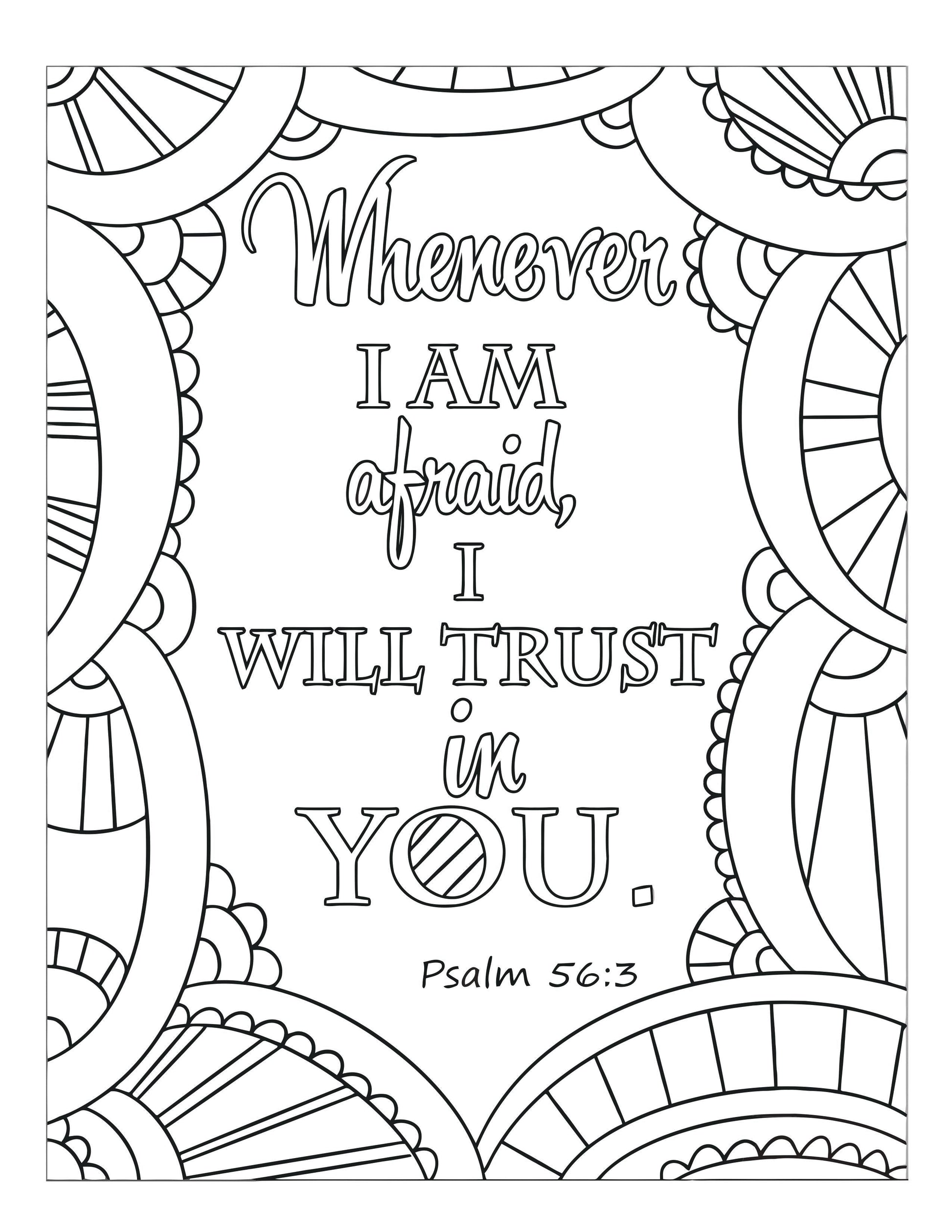 Do Not Fear Coloring Sheets (FREE) 6-Page PDF Download - Sunday School Store