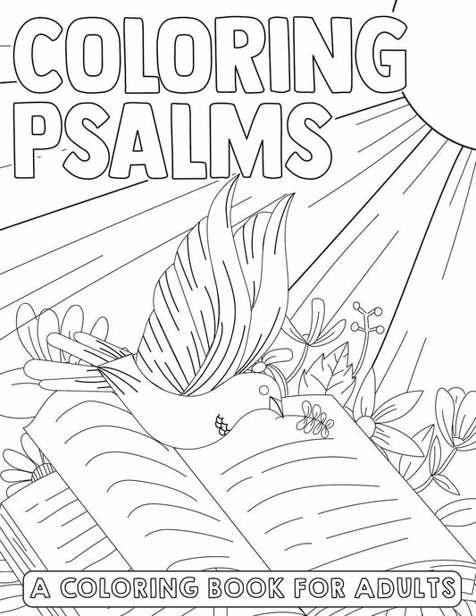 Book of Psalms: 37 Page Bible Coloring Book  (download only) - Sunday School Store